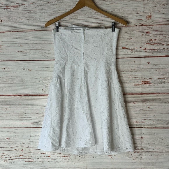 Lilly Pulitzer Jordan Strapless Mini Dress in Resort White Picque Lace Sz 4 - Picture 7 of 11